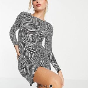 Long sleeve mini dress